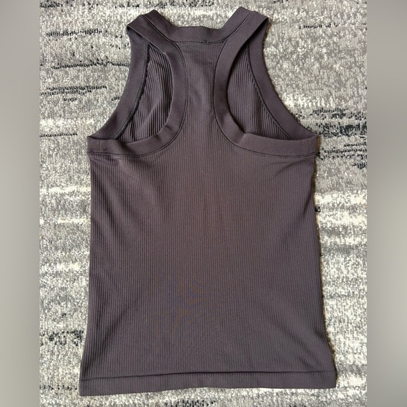 AMAZON Mocha Ribbed Racerback Tank - Picture 4 of 4